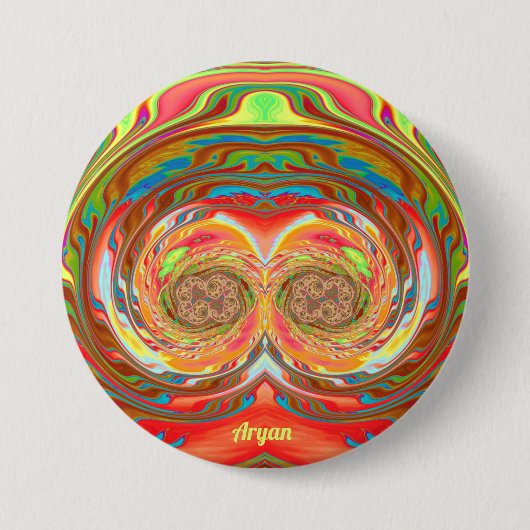 ARYAN ~ Multicolored Shades Button (Voorkant)