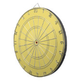 Arylidegeel (vaste kleur) dartbord (Voorkant Rechts)