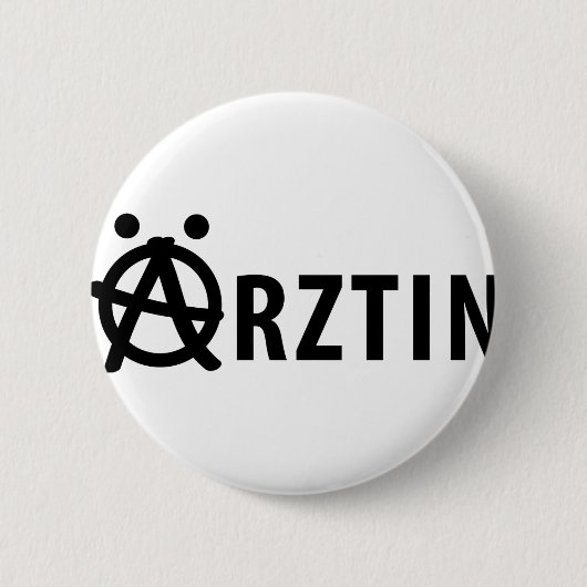 Ärztin-pictogram Ronde Button 5,7 Cm (Voorkant)