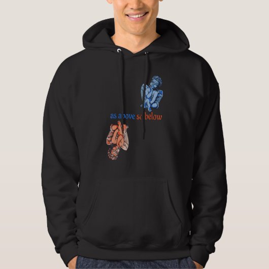 As Above So Below Angels Magic Alchemy Occult Hoodie (Voorkant)