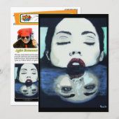 ‘As Above, So Below’ Painting on a Small-Scale Pri Kaart (Voorkant / Achterkant)