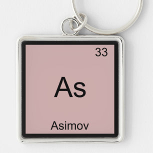 As - Asimov Grappige Chemie Element Symbool T-shir Sleutelhanger
