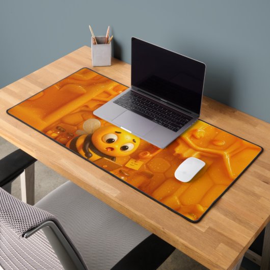 As busy as a bee – oversized cute bee desk setup (Bureau 2)