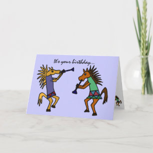 AS- Carte d'anniversaire des chevaux de danse