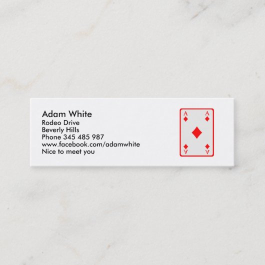 As de carte de tisonnier (Devant)