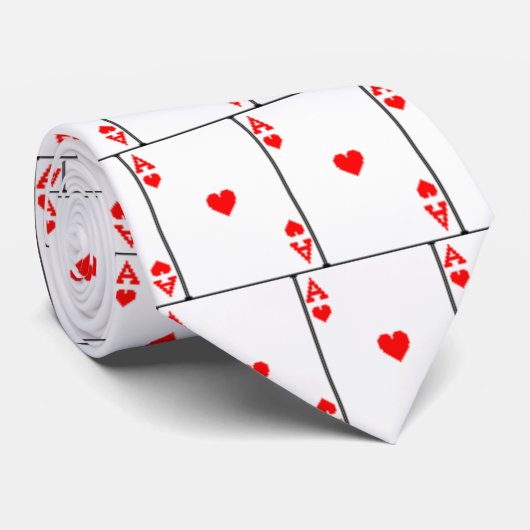 As de cravate de coeurs (Roulé)