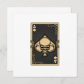 As de Pique Crâne Cartes Poker Casino Joueur Pari (Devant / Derrière)