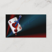 As des coeurs et du carte de visite de poignard (Dos)