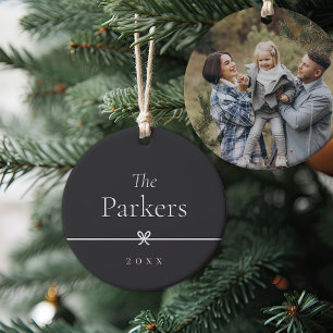 As Eenvoudige minimale boog foto Keramisch Ornament