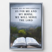 As for Me and My House Plaque or Your Scripture (Devant)