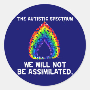 AS: Geen assimilatiestickers Ronde Sticker