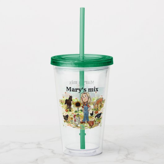 AS-MALL ACRYL DRINKBEKER (Voorkant)