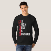 As Much Rest As Possible AMRAP  Trendy  1 T-shirt (Voorkant volledig)