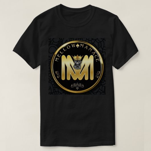 As mûr d'homme - logo - T-shirt noir (Design devant)