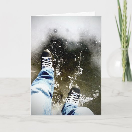 As Schuine stand Feestdagen Kaart (Voorkant)