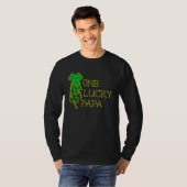 AS tees Fun One Lucky Papa Shamrock St Patty Patri (Voorkant volledig)