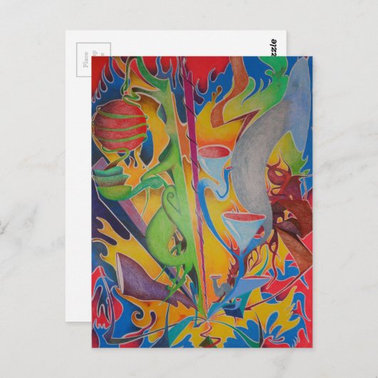 As the world turns briefkaart (Voorkant / Achterkant)