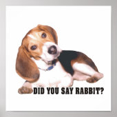 As-tu dit Rabbit ? Poster beagle (Devant)