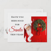 As-tu été gentil ? Carte postale de Noël (Devant / Derrière)