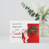 As-tu été gentil ? Carte postale de Noël (Debout devant)