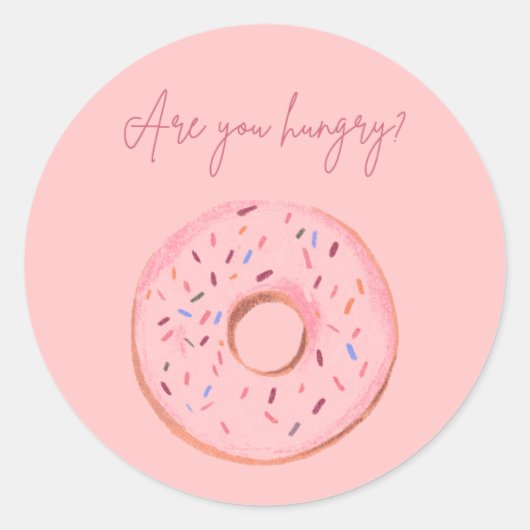 "As-tu faim ?" Sticker 🍩 Donut 💞 (Devant)