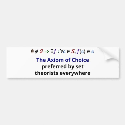 As van Keuze Bumpersticker (Voorkant)