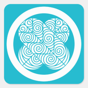 Asano Hawk veren Vierkante Sticker