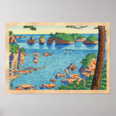 Asano Takeji Uitzichten van Wakayama Kinomastushim Poster (Voorkant)