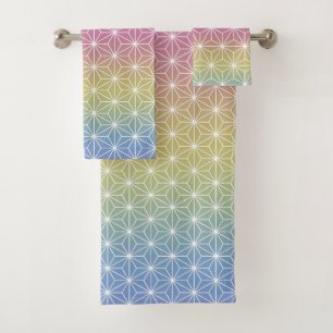 Asanoha japonais traditionnel Pascal pastel Arc-en