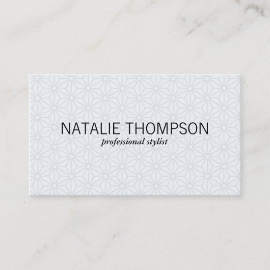 Asanoha Pattern Visitekaartje (Voorkant)