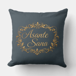 Asante Sana Charcoal & Pink – Gilded Zen Reversibl Kussen