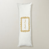 Asante Sana Sage & Ivory – Gilded Flourish Reversi Lichaamskussen (Achterkant (Verticaal))