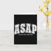 Asap Always Stop And Pray Christian Faith Easter Kaart (Gele Bloem)