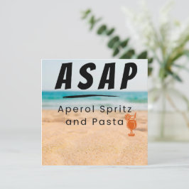 ASAP - Aperol Spritz en Pasta Vibes Feestdagenkaart