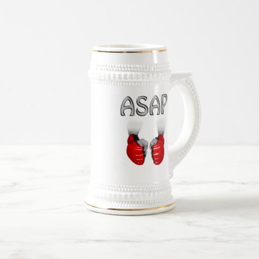 ASAP MMA Ghandschoenen rood Bierpul (Voorkant rechts)