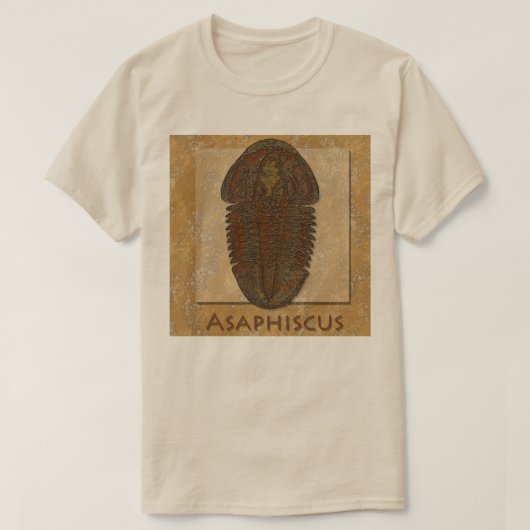 Asaphiscus Fossiele Trilobiet T-shirt (Design voorkant)