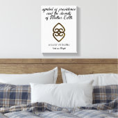 Asase Ye Duru Earth Weinig Adinkra-symbool Canvas Afdruk (Insitu (Slaapkamer))