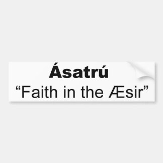 Asatru-definitie Bumpersticker