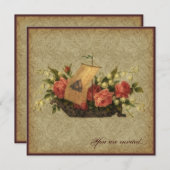 Asatru Floral Ship Kaart (Voorkant / Achterkant)