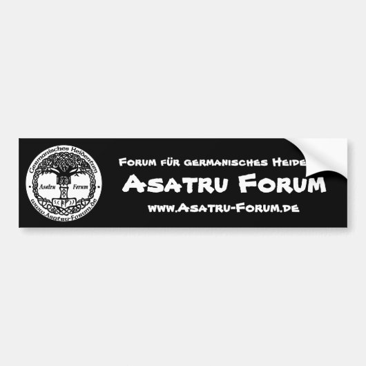 Asatru Forum Logo Bumpersticker (Voorkant)