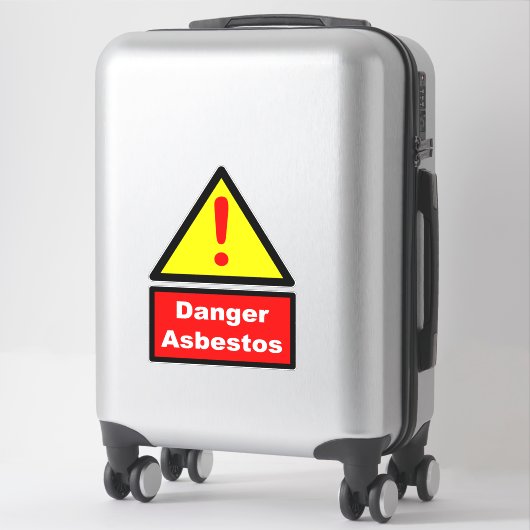 Asbestos warning sticker (Koffer)