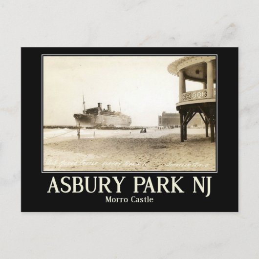 Asbury Park, Morro Castle, Briefkaart (Voorkant)