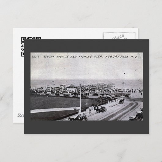 Asbury Park, New Jersey 1910 Briefkaart (Voorkant / Achterkant)