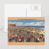  Asbury Park New Jersey Beach Briefkaart (Voorkant / Achterkant)