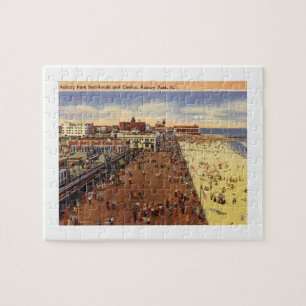 Asbury Park NJ, Boardwalk, Casino, 1950 Legpuzzel