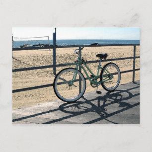 Asbury Park NJ Boardwalk - Green Bicycle Briefkaart