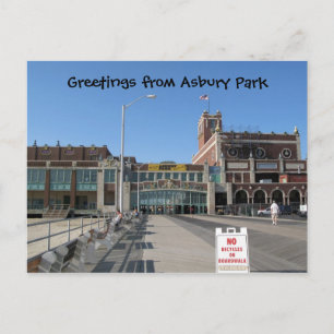Asbury Park NJ Boardwalk Paramount Convention H.. Briefkaart
