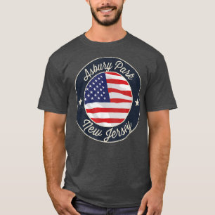 Asbury Park - Patriotic New Jersey Souvenir T-Shir T-shirt