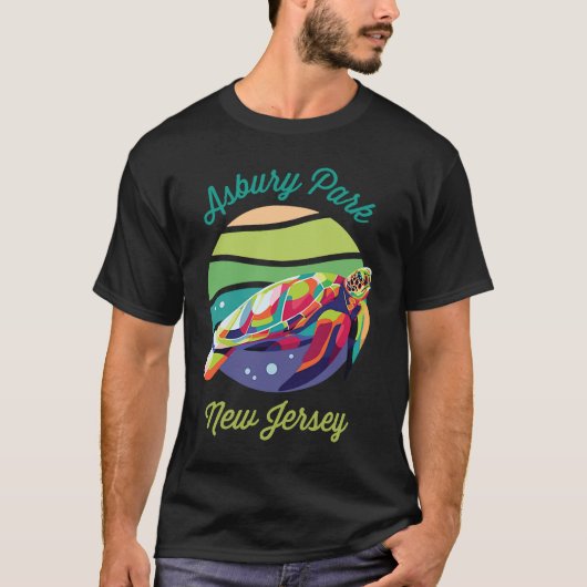 Asbury Park Zee Turtle Souvenir T-shirt (Voorkant)