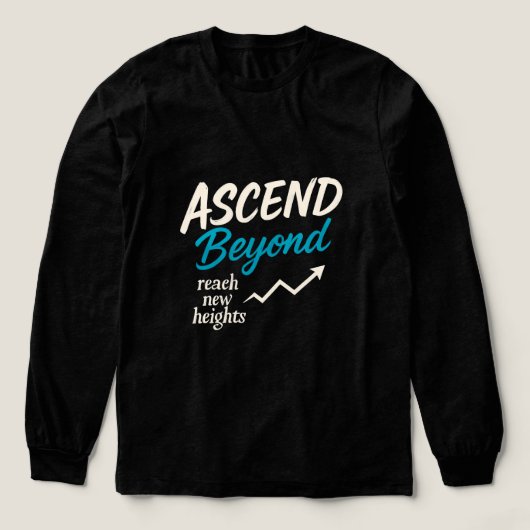 Ascend Beyond - Reach New Heights Long Sleeves Tee Tri-Blend Shirt (Voorkant)